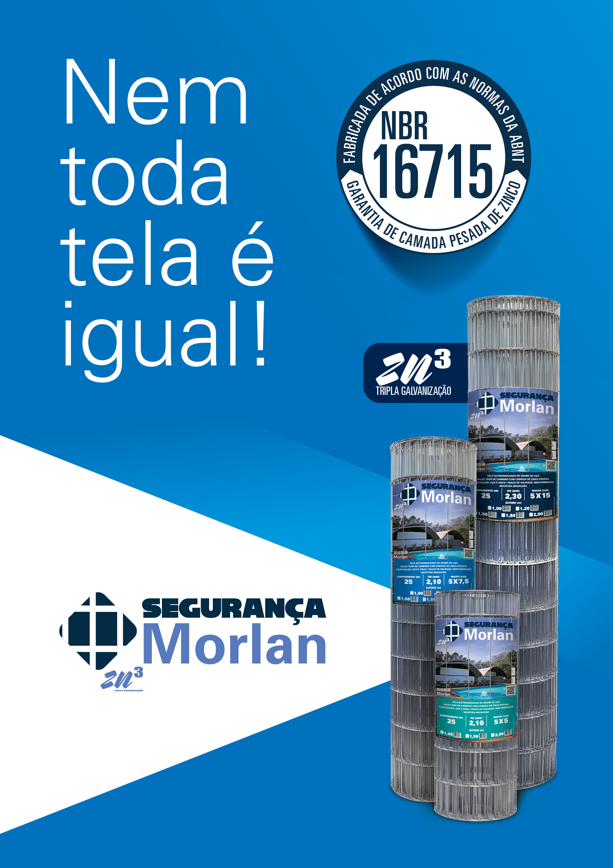 Tela Seguranca ZN3 - fabricada conforme norma ABNT_NBR_16715